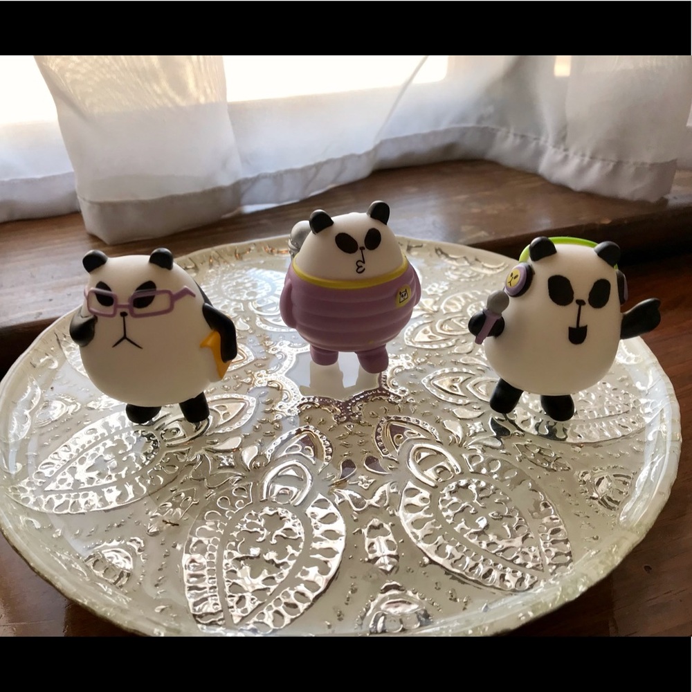 Rare PANDA A PANDA Kawaii Blind Box Collectible Panda Bears Toys R Us Trio Best